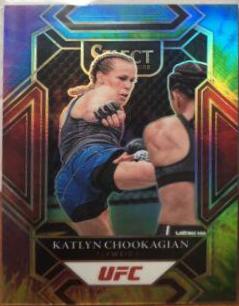 Katlyn Cerminara 2022 Panini Select UFC Mezzanine #391 Green
