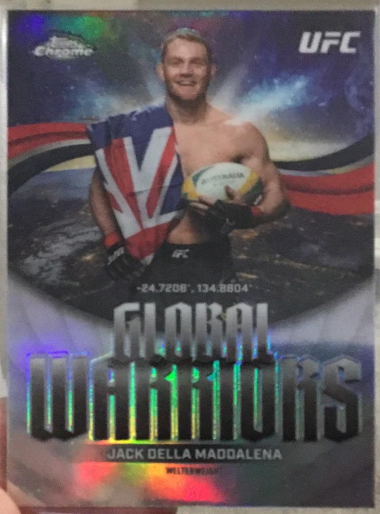 Jack Della Maddalena 2026 Topps Chrome UFC Global Warriors #GW-9 Refractor