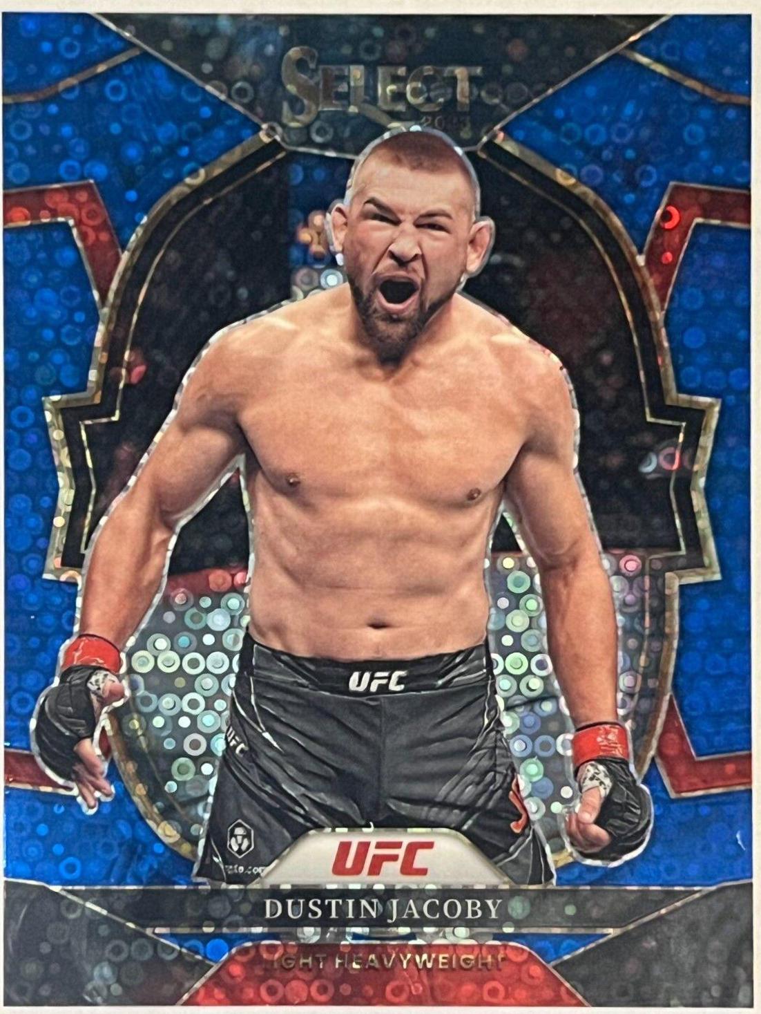 Dustin Jacoby 2023 Panini Select UFC Concourse #4 Blue Disco