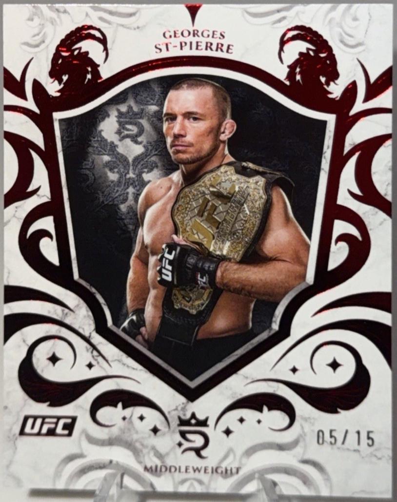 Georges St-Pierre 2025 Topps Royalty UFC Base #2 Red