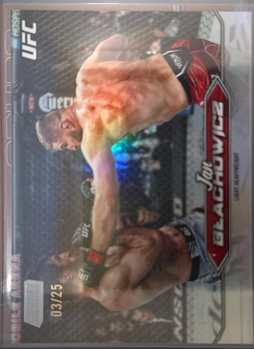 Jan Błachowicz 2025 Topps Stadium Club UFC Base #44 Rainbow