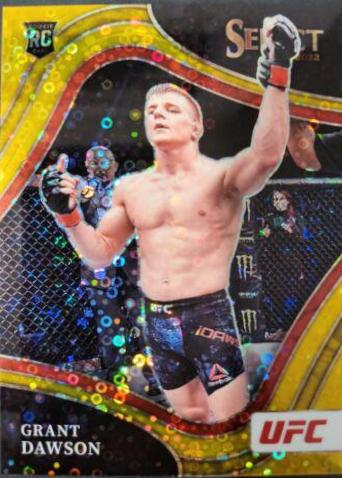 Grant Dawson 2022 Panini Select UFC Octagonside #252 Gold Disco