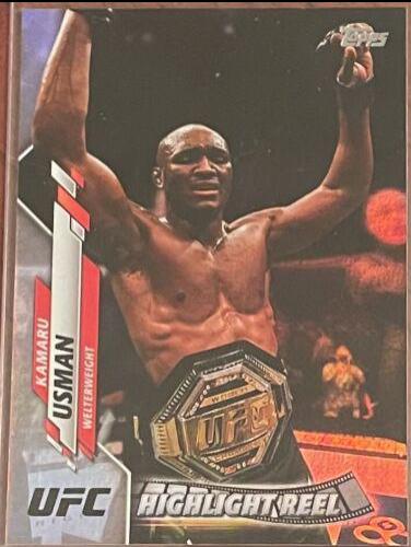 Kamaru Usman 2020 Topps UFC Base #97 Rainbow Foil