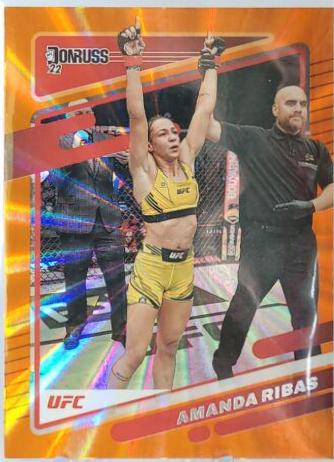 Amanda Ribas 2022 Panini Donruss UFC Base #163 Orange