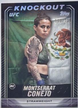 Montserrat Conejo 2024 Topps Knockout UFC Base #23 Holo Silver