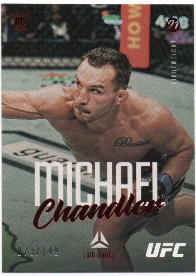 Michael Chandler 2021 Panini Chronicles UFC Base Luminance #56 Red