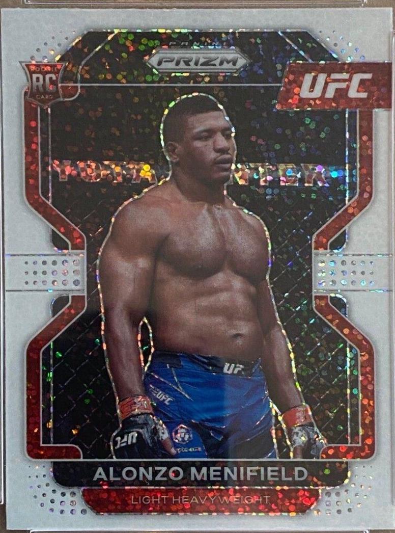 Alonzo Menifield 2022 Panini Prizm UFC Base #157 White Sparkle