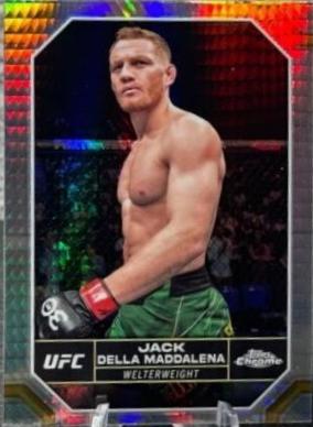 Jack Della Maddalena 2024 Topps Chrome UFC Base #82 Prism Refractor