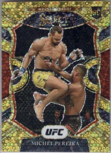 Michel Pereira 2021 Panini Select UFC Concourse #29 Gold Disco