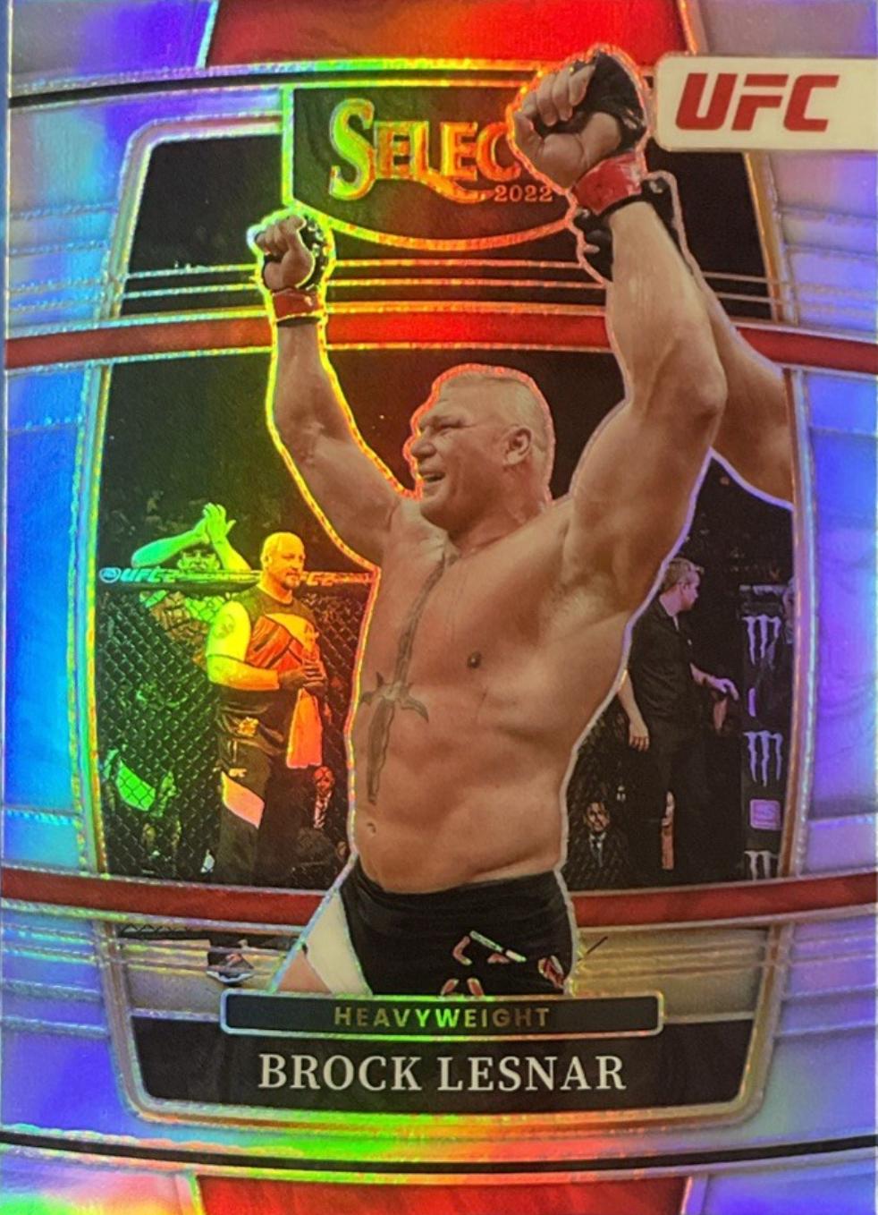 Brock Lesnar 2022 Panini Select UFC Concourse #100 Silver