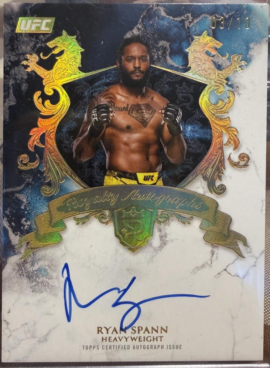 Ryan Spann 2025 Topps Royalty UFC Royalty Autographs #RY-RN Platinum