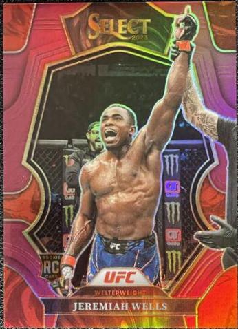 Jeremiah Wells 2023 Panini Select UFC Premier Level #134 Maroon