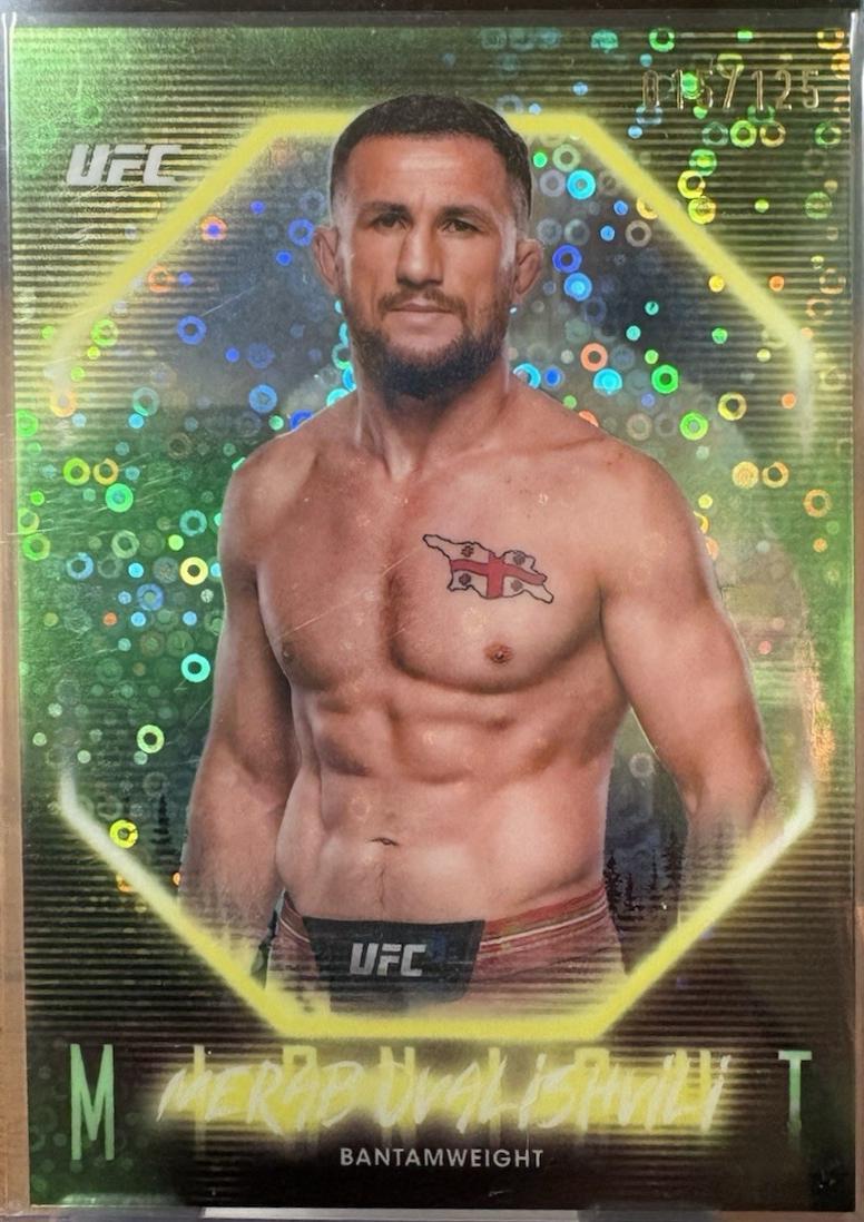 Merab Dvalishvili 2025 Topps Midnight UFC Base #70 Morning