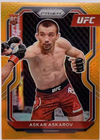 Askar Askarov 2021 Panini Prizm UFC Base #8 Orange