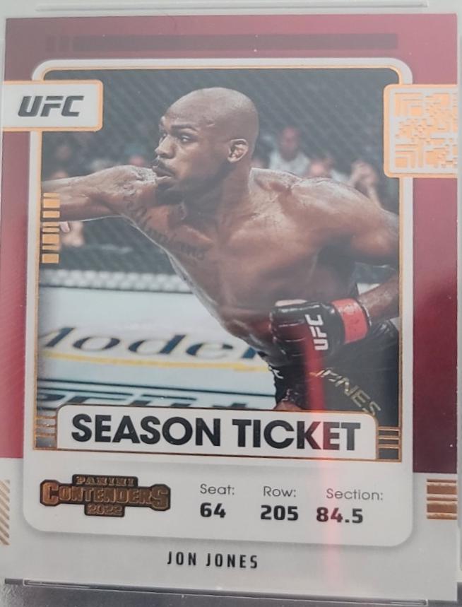 Jon Jones 2022 Panini Chronicles UFC Base Contenders Season Ticket #106 Bronze