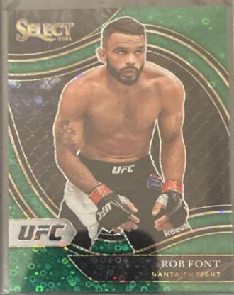 Rob Font 2021 Panini Select UFC Octagonside #292 Green Disco