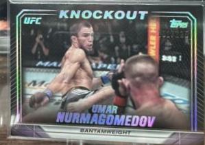 Umar Nurmagomedov 2024 Topps Knockout UFC Base #91 Holo Silver