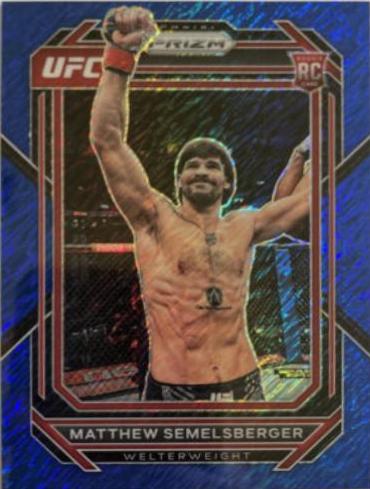 Matthew Semelsberger 2023 Panini Prizm UFC Base #152 Blue Shimmer