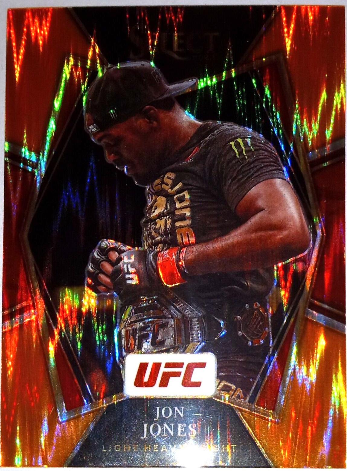 Jon Jones 2022 Panini Select UFC Premier Level #151 Orange Flash