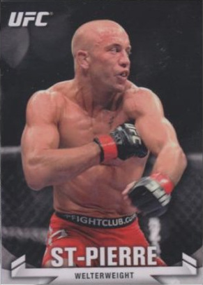 Georges St-Pierre 2013 Topps UFC Knockout Base #100 Mat