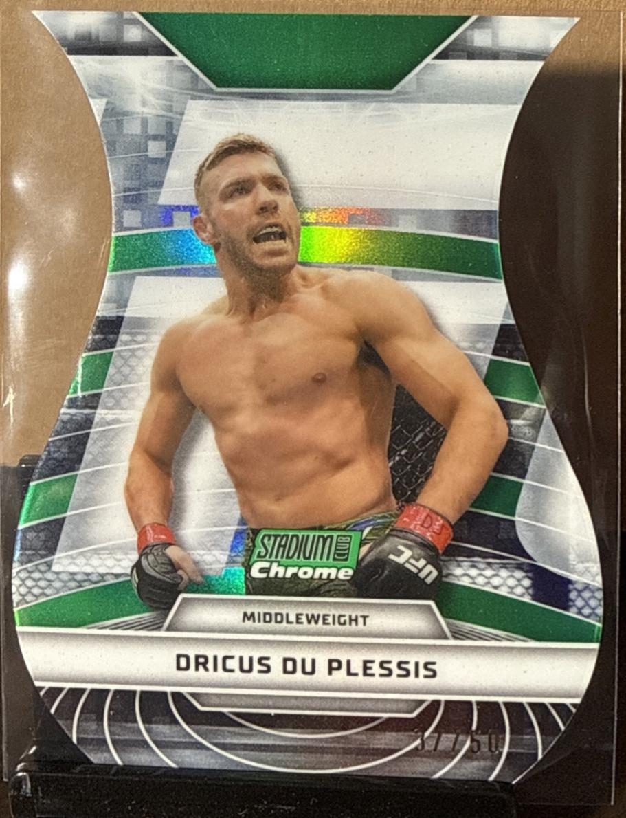 Dricus Du Plessis 2026 Topps Stadium Club UFC Triumvirates #TV-60 Superfractor