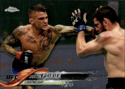 Dustin Poirier 2018 Topps Chrome UFC Base #23 Orange