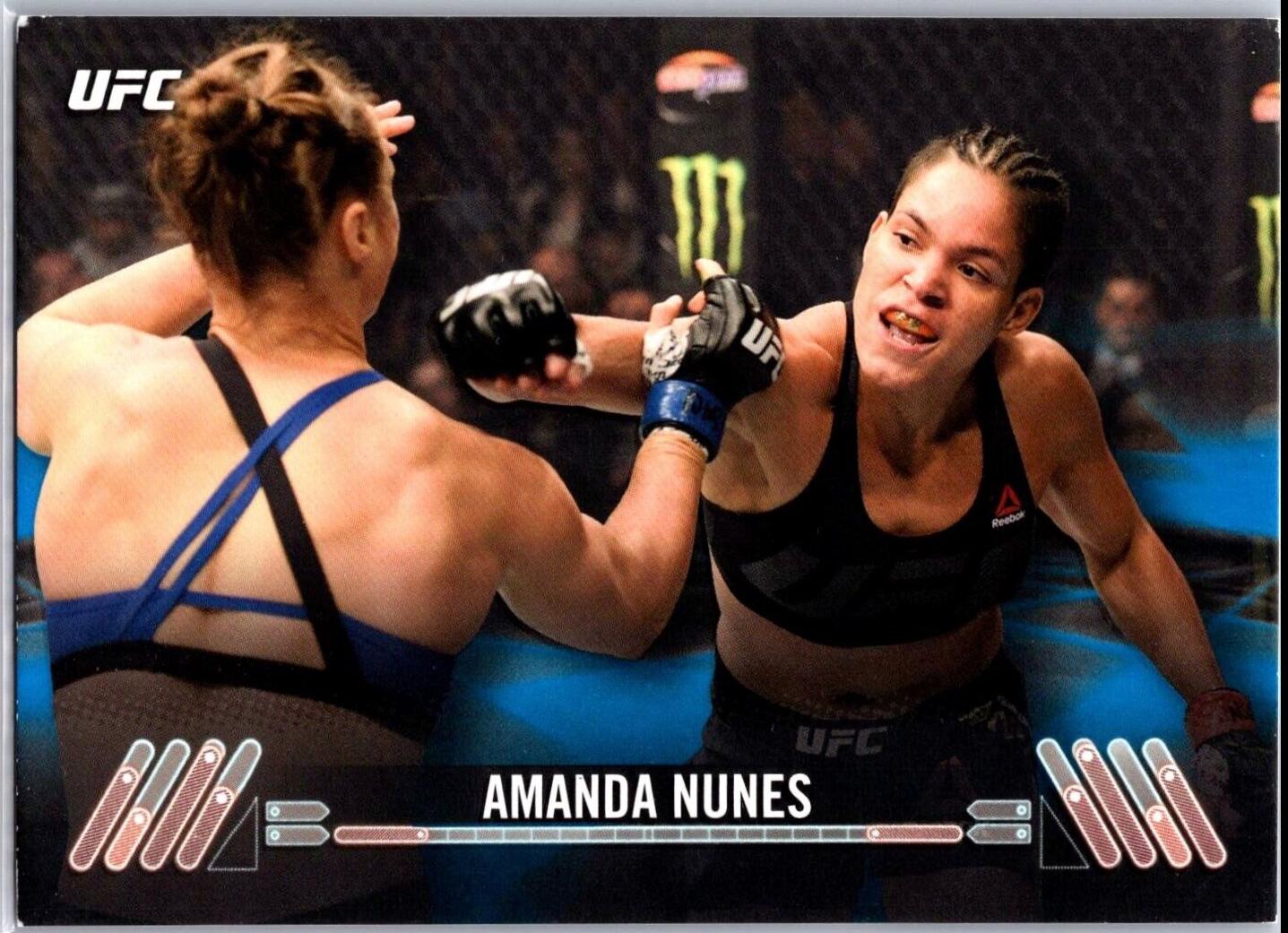 Amanda Nunes 2017 Topps UFC Knockout Base #40 Blue