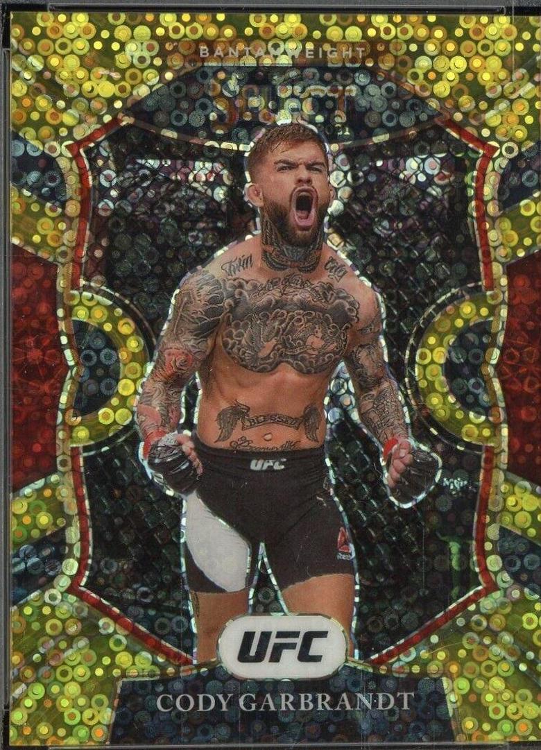 Cody Garbrandt 2021 Panini Select UFC Concourse #20 Gold Disco