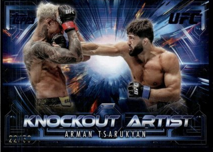 Arman Tsarukyan 2025 Topps Knockout UFC Knockout Artists #KA-25 Black