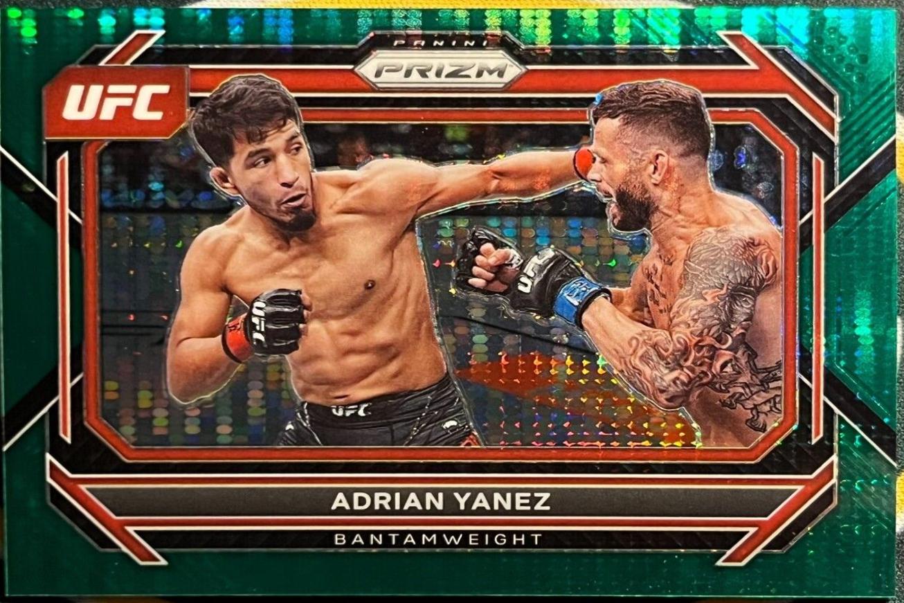 Adrian Yanez 2023 Panini Prizm UFC Base #6 Green Pulsar
