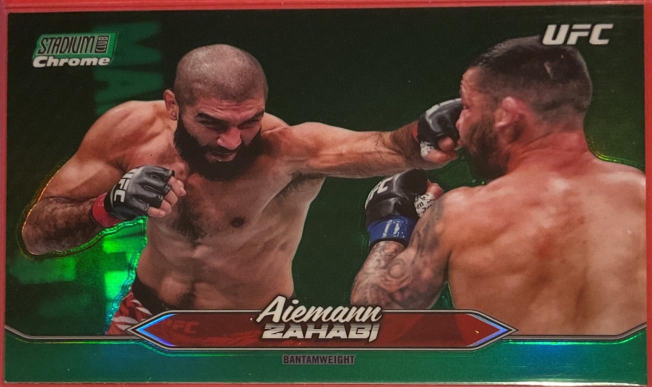 Aiemann Zahabi 2025 Topps Stadium Club UFC Base #115 Green
