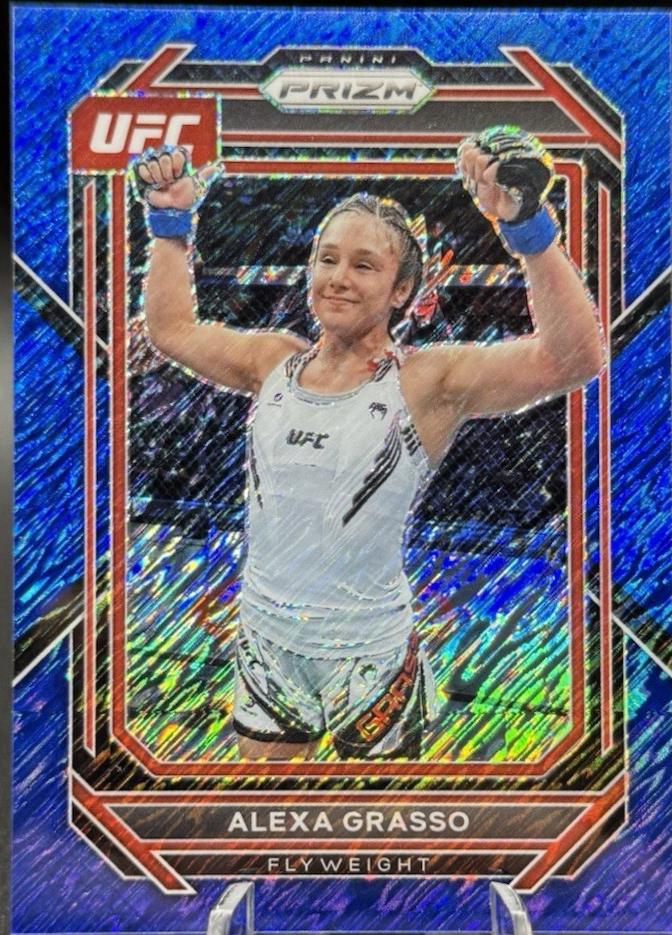 Alexa Grasso 2023 Panini Prizm UFC Base #121 Blue Shimmer