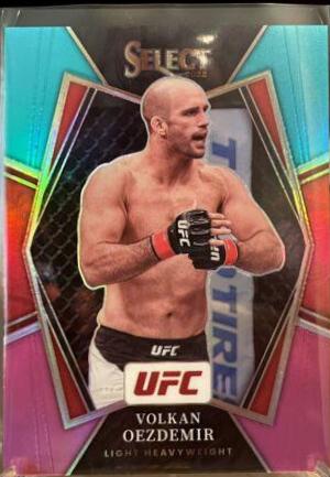 Volkan Oezdemir 2022 Panini Select UFC Premier Level #154 Teal and Pink
