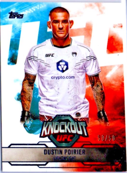 Dustin Poirier 2025 Topps Knockout UFC Base #10 Blue