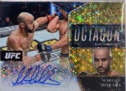 Marlon Moraes 2021 Panini Select UFC Octagon Action Signatures #23 Gold Prizms