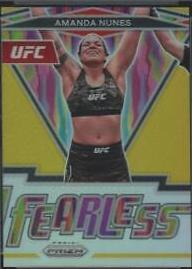 Amanda Nunes 2022 Panini Prizm UFC Fearless #25 Gold