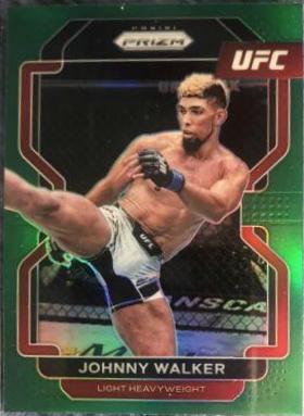 Johnny Walker 2022 Panini Prizm UFC Base #106 Green