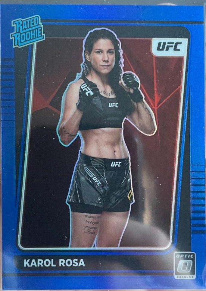 Karol Rosa 2022 Panini Donruss Optic UFC Base #102 Blue