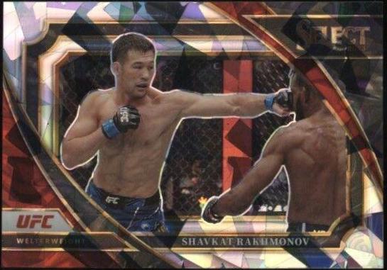 Shavkat Rakhmonov 2023 Panini Select UFC Mezzanine #312 Cracked Ice