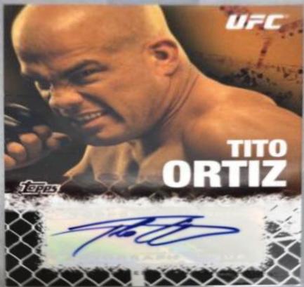 Tito Ortiz 2010 Topps UFC Fighter and Personalities Autographs #FA-TO Onyx