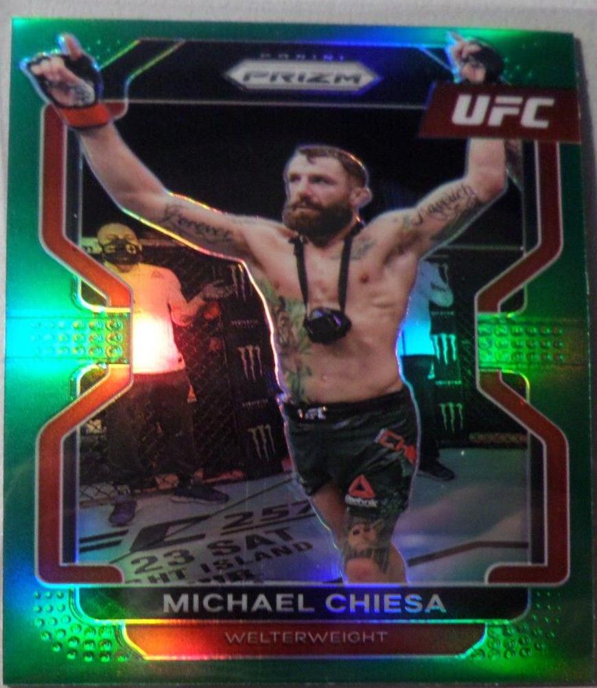 Michael Chiesa 2022 Panini Prizm UFC Base #110 Green
