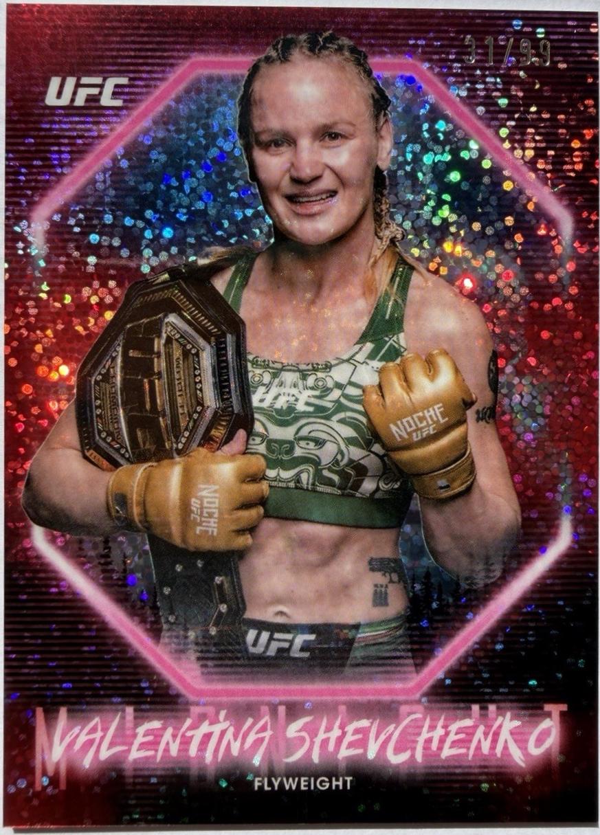 Valentina Shevchenko 2025 Topps Midnight UFC Base #83 Twilight