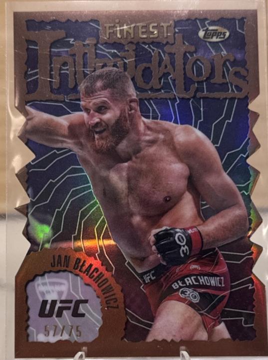 Jan Błachowicz 2024 Topps Finest UFC Intimidators #INT-6 Die-Cut Refractor