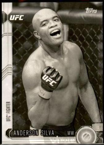 Anderson Silva 2015 Topps UFC Chronicles Base #35 Black and White