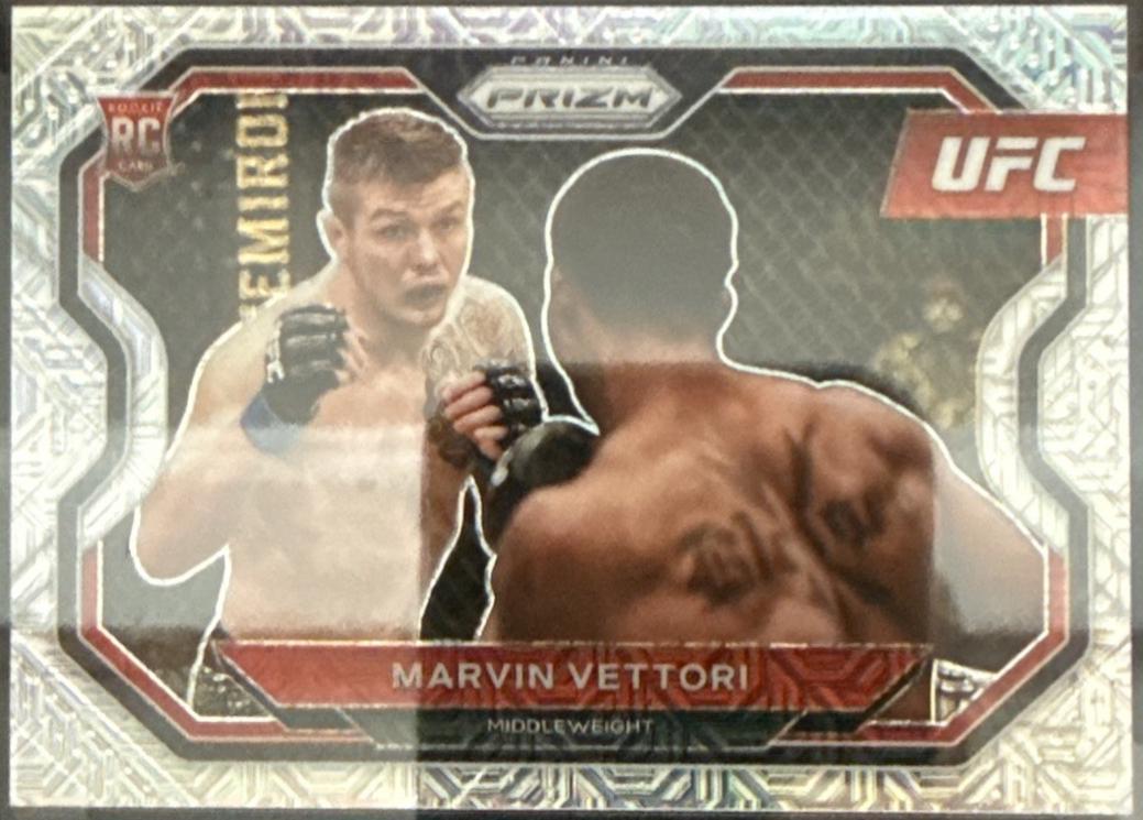 Marvin Vettori 2021 Panini Prizm UFC Base #143 Mojo