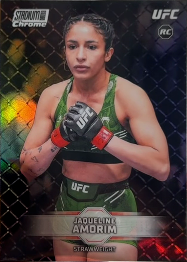 Jaqueline Amorim 2026 Topps Stadium Club UFC Chrome Base #CB-176 Refractor