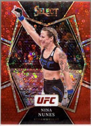 Nina Nunes 2022 Panini Select UFC Octagonside #288 Red Disco