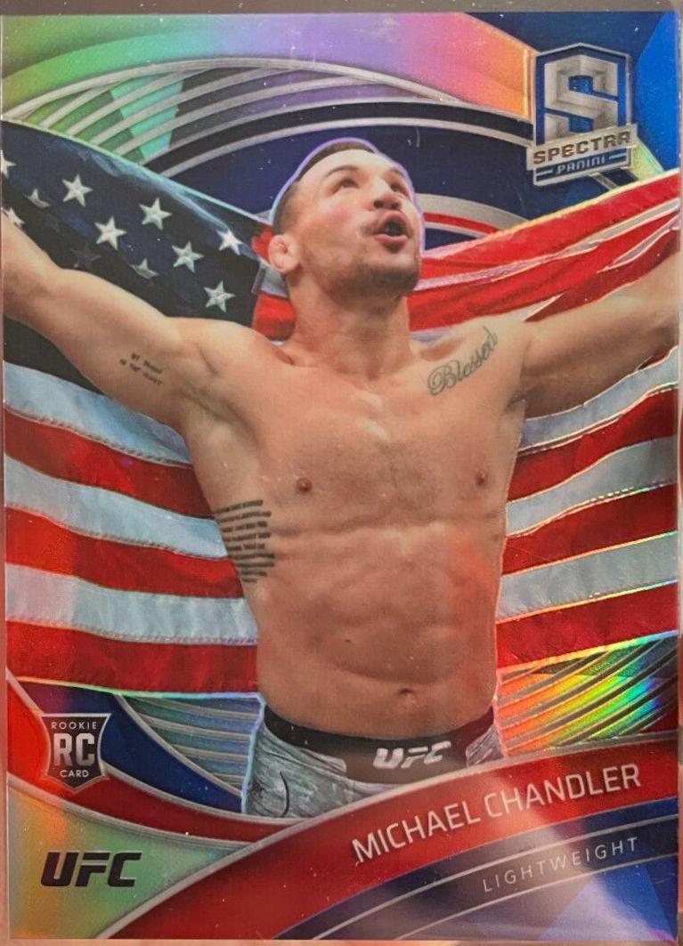 Michael Chandler 2021 Panini Chronicles UFC Base Spectra #285 Blue