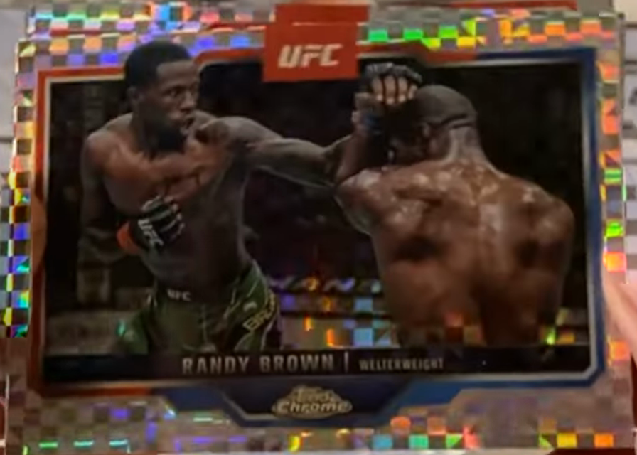 Randy Brown 2025 Topps Chrome UFC Base #23 Geometric Refractor