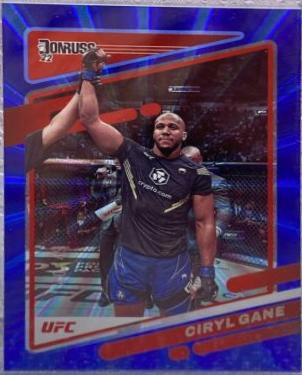 Ciryl Gane 2022 Panini Donruss UFC Base #95 Blue